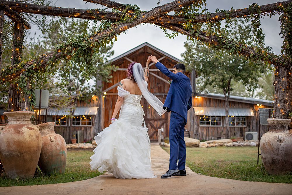 Image of a happy couple dancing