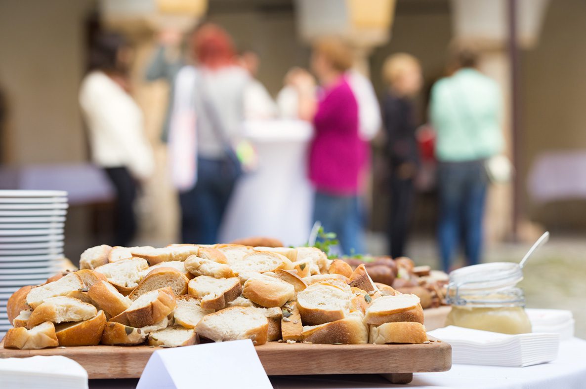 Image of catering table