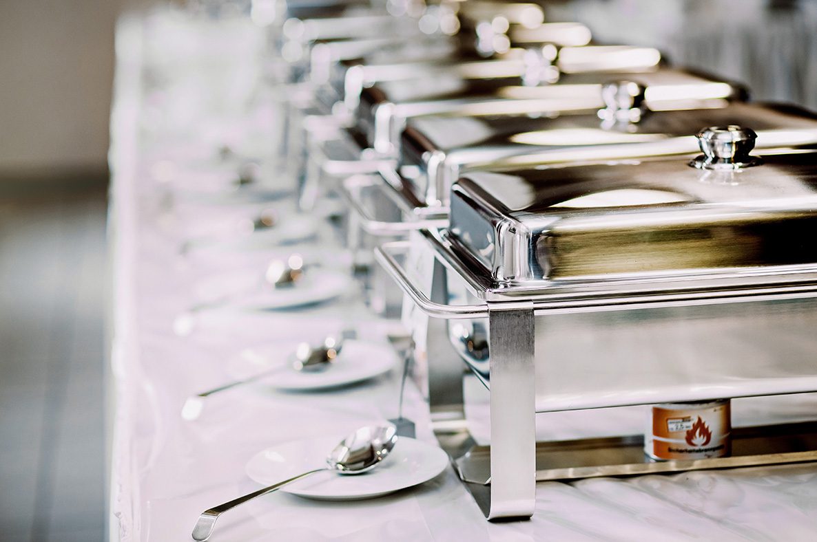 Image of a catering table